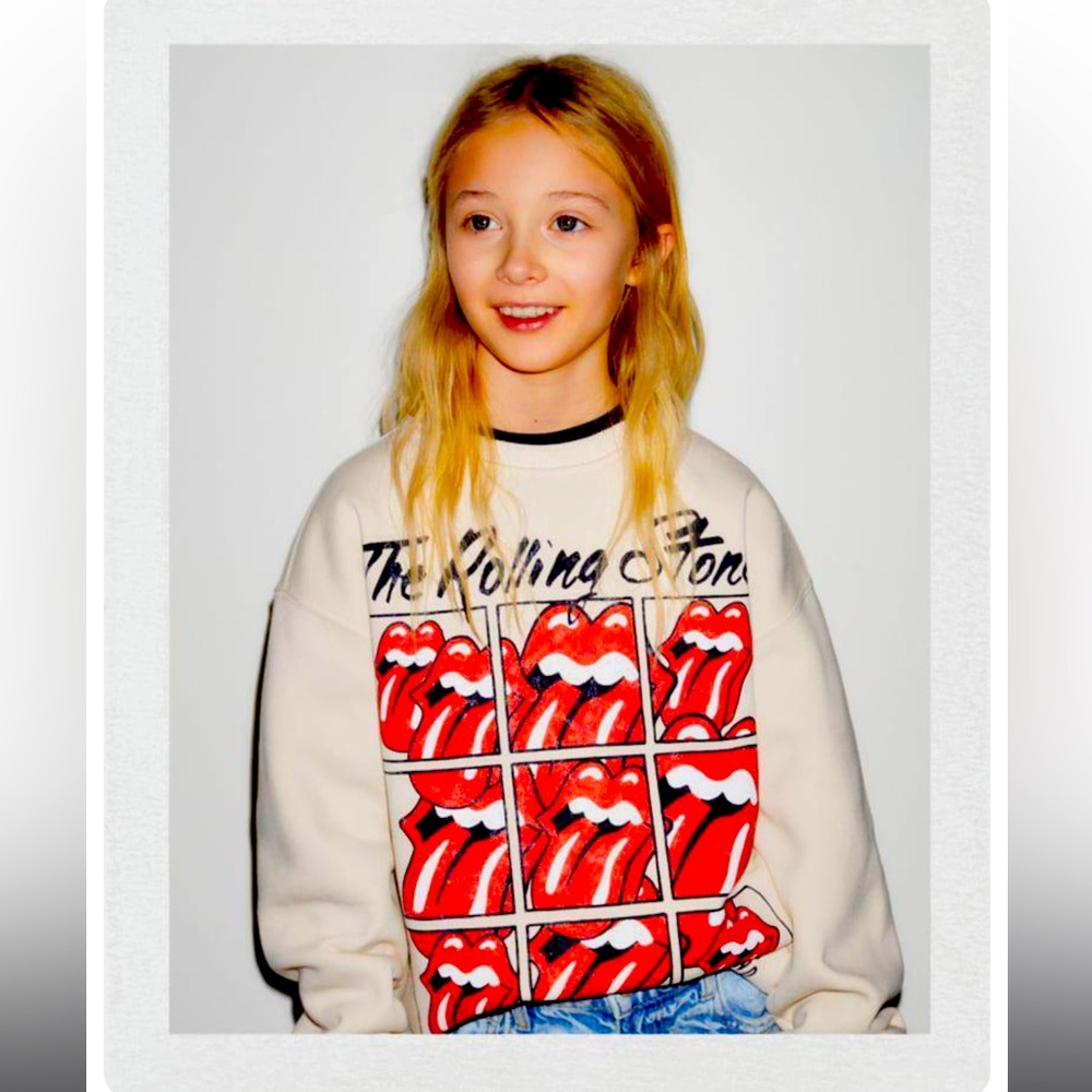 Zara Kids Rolling Stones Sweatshirt